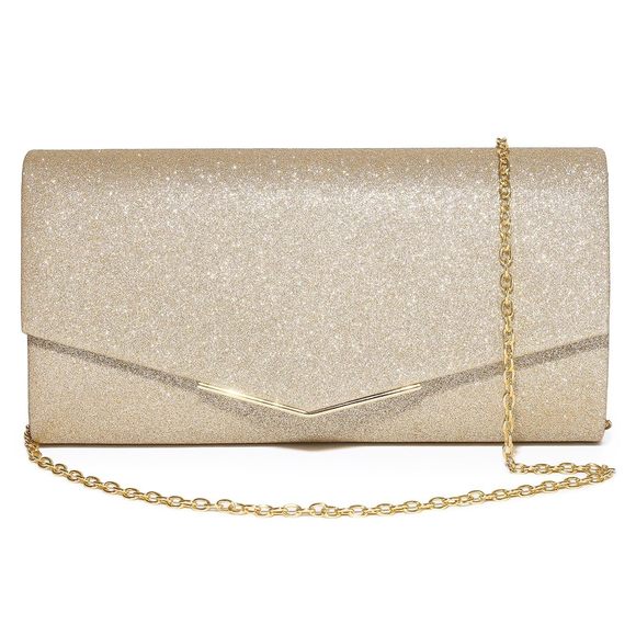 Clutch Purses Evening Bags Shining Envelope Handbags Shoulder ^_^ - Picture 1 of 9